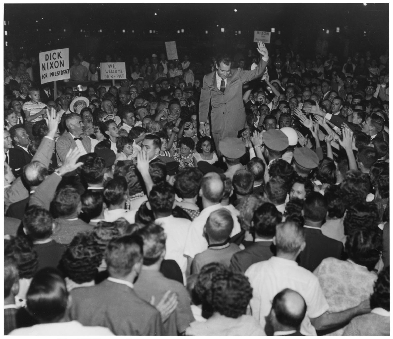 Richard Nixon visits Greensboro 1960